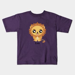 Cute Leo Zodiac Kids T-Shirt